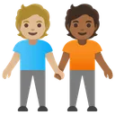 People Holding Hands: Medium-Light Skin Tone, Medium-Dark Skin Tone