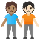 People Holding Hands: Medium Skin Tone, Light Skin Tone