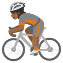 Person Biking: Medium-Dark Skin Tone