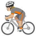 Person Biking: Medium-Light Skin Tone