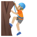 Person Climbing: Medium-Light Skin Tone