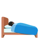 Person in Bed: Dark Skin Tone