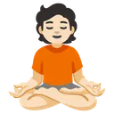 Person in Lotus Position: Light Skin Tone