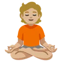 Person in Lotus Position: Medium-Light Skin Tone
