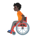 Person in Manual Wheelchair: Dark Skin Tone