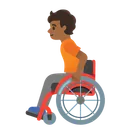 Person in Manual Wheelchair: Medium-Dark Skin Tone