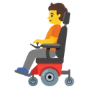 Person in Motorized Wheelchair