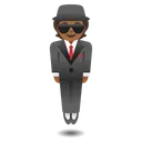 Person in Suit Levitating: Medium-Dark Skin Tone