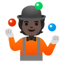 Person Juggling: Dark Skin Tone