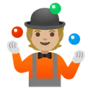Person Juggling: Medium-Light Skin Tone