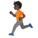 Person Running: Dark Skin Tone