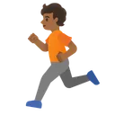 Person Running: Medium-Dark Skin Tone