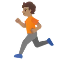 Person Running: Medium Skin Tone