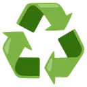 Black Universal Recycling Symbol