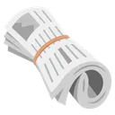 Rolled-Up Newspaper