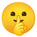 쉬쉬하는 얼굴