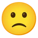 약간 찡그린 얼굴