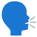 Speaking Head in Silhouette