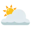 White Sun Behind Cloud