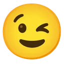 윙크하는 얼굴