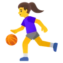 Woman Bouncing Ball