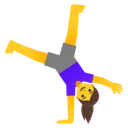 Woman Cartwheeling