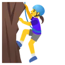 Woman Climbing