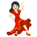 Woman Dancing: Light Skin Tone