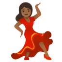 Woman Dancing: Medium-Dark Skin Tone