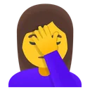 여성 얼굴 손바닥