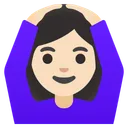 OK 제스처를 취하는 여성: 밝은 피부 톤