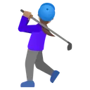 Woman Golfing: Medium Skin Tone