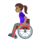 Woman in Manual Wheelchair: Medium Skin Tone