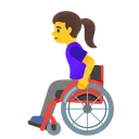 Woman in Manual Wheelchair