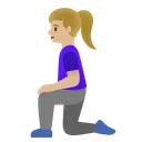Woman Kneeling: Medium-Light Skin Tone