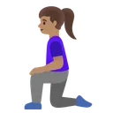 Woman Kneeling: Medium Skin Tone