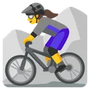 Woman Mountain Biking