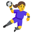 Woman Playing Handball