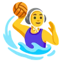 Woman Playing Water Polo