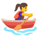Woman Rowing Boat