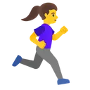 Woman Running Facing Right