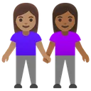 Women Holding Hands: Medium Skin Tone, Medium-Dark Skin Tone