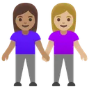 Women Holding Hands: Medium Skin Tone, Medium-Light Skin Tone