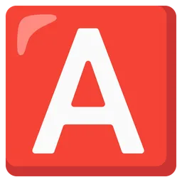 Negative Squared Latin Capital Letter A — Google