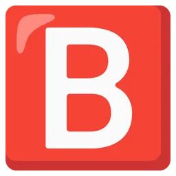 Negative Squared Latin Capital Letter B — Google