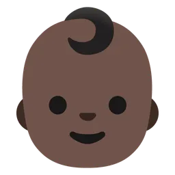 Baby: Dark Skin Tone — Google