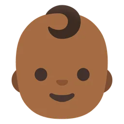 Baby: Medium-Dark Skin Tone — Google