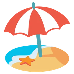 Beach with Umbrella — Google