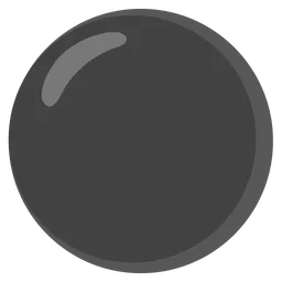 Medium Black Circle — Google