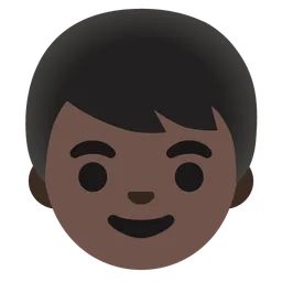 Boy: Dark Skin Tone — Google
